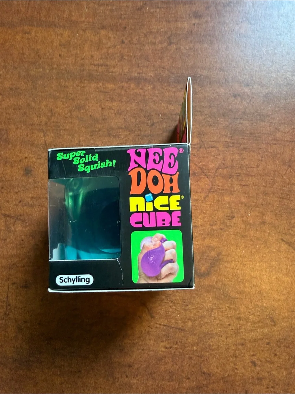 Needoh Nice Cube Super Solid Squish! Blue
